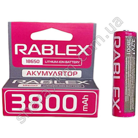 акумулятор 18650 RABLEX 3800 mAh 3.7V