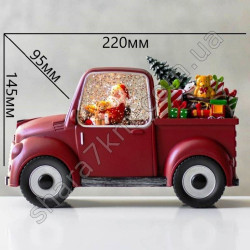 музичний новорічний ліхтар різдвяна машина Санта Клауса (CHRISTMAS CAR SANTA CLAUS)