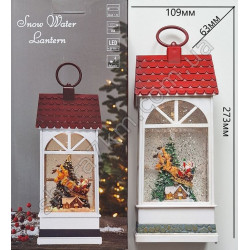 музичний новорічний ліхтар різдвяний будинок (CHRISTMAS HOUSE)