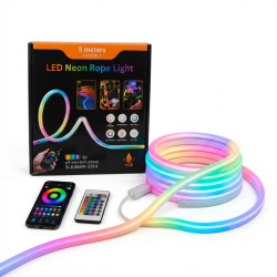 ​Силіконова LED неонова стрічка RGB IC 5 метрів