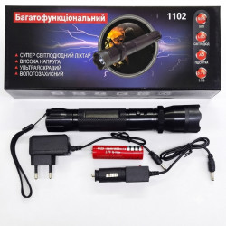 Багатофункціональний тактичний електро ліхтарик з відлякувачем Police BL-1102